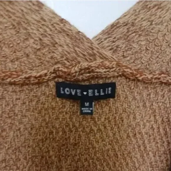 Love Ellie Cardigan Duster With Pockets Color Brown Size Medium - Picture 3 of 5